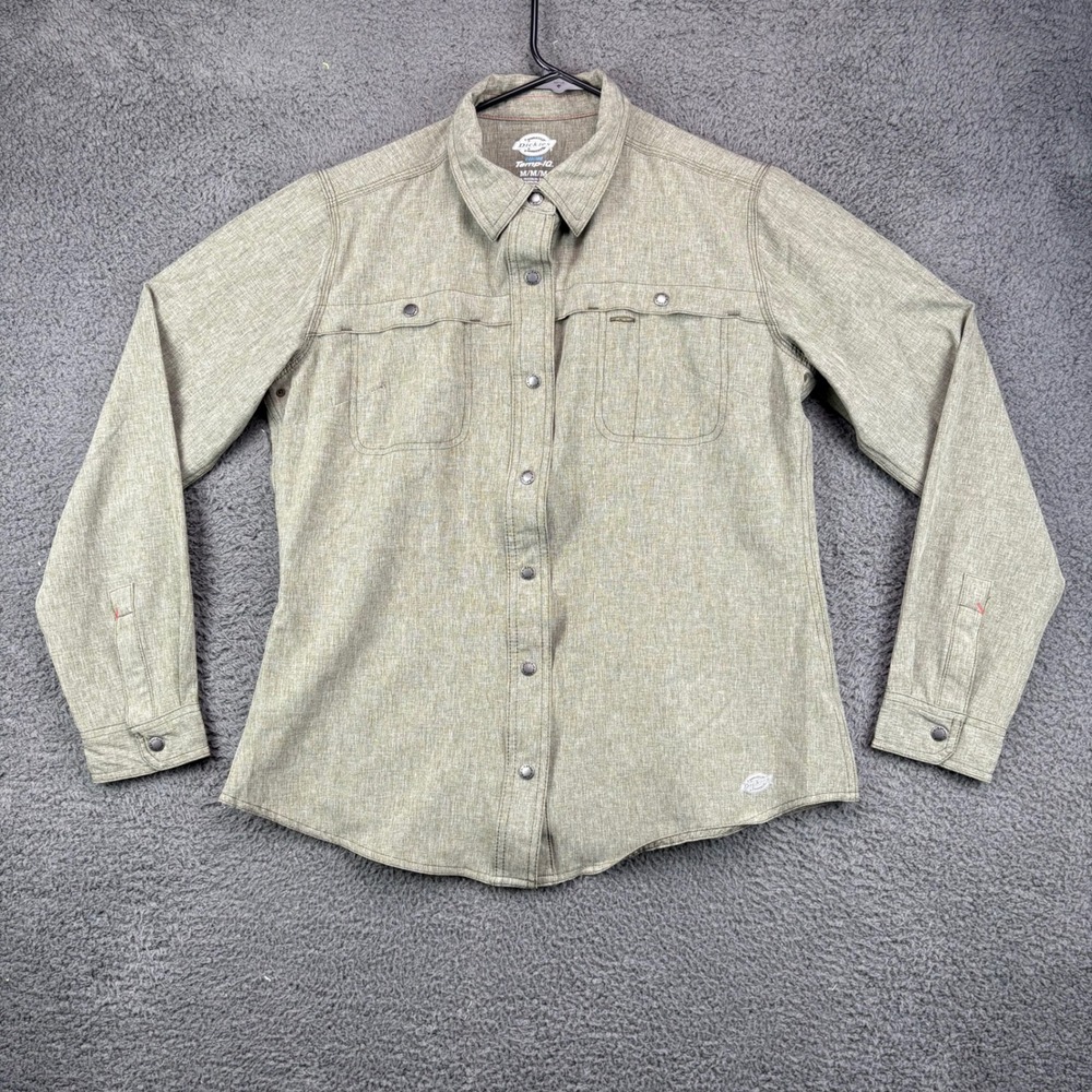 Dickies Mens Cooling Temp iQ Long Sleeve Button Up Shirt‎ Size M